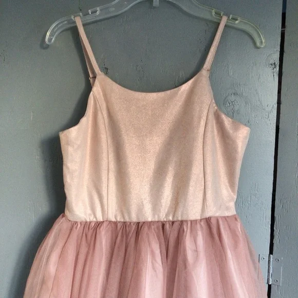 Zenzi Girls' Sleeveless Party Dress - Dusty Pink - Picture 5 of 6